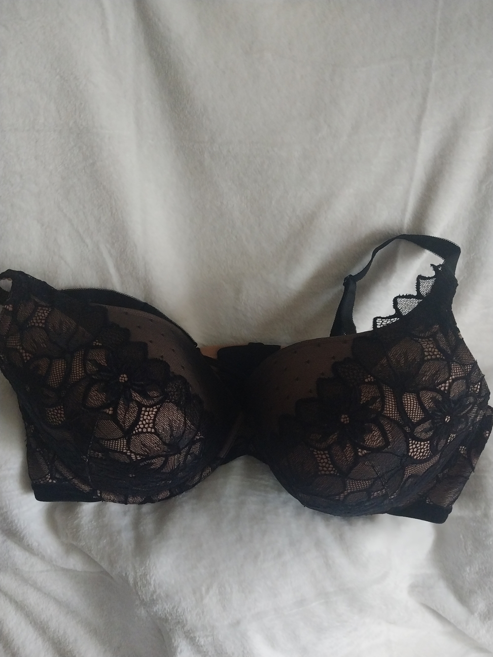 torrid Black Floral Lace Push-Up Bra